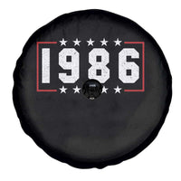 40th Birthday Spare Tire Cover Vintage 1986 40 Years Old Birthday Stars And Stripes