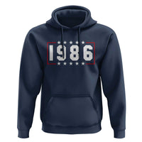 40th Birthday Hoodie Vintage 1986 40 Years Old Birthday Stars And Stripes