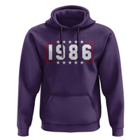 40th Birthday Hoodie Vintage 1986 40 Years Old Birthday Stars And Stripes