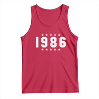 40th Birthday Tank Top Vintage 1986 40 Years Old Birthday Stars And Stripes