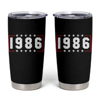 40th Birthday Tumbler Cup Vintage 1986 40 Years Old Birthday Stars And Stripes