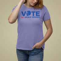 Vote Like A Black Women T Shirt For Women Afro Hair Black Votes - Wonder Print Shop