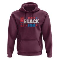 Voting Is My Black Job Hoodie Election Ballot Box Star USA Flag - Wonder Print Shop