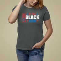 Voting Is My Black Job T Shirt For Women Election Ballot Box Star USA Flag - Wonder Print Shop