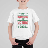 My Black Job Is Voting 2024 T Shirt For Kid Election Feminist Star - Wonder Print Shop