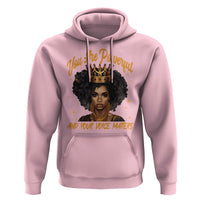 Harris 2024 Hoodie You Are Powerful And Your Voice Matters Afro Girl - Wonder Print Shop