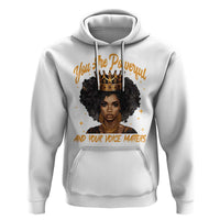 Harris 2024 Hoodie You Are Powerful And Your Voice Matters Afro Girl - Wonder Print Shop