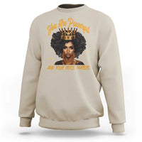 Harris 2024 Sweatshirt You Are Powerful And Your Voice Matters Afro Girl - Wonder Print Shop