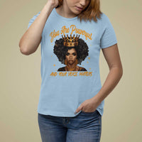 Harris 2024 T Shirt For Women You Are Powerful And Your Voice Matters Afro Girl - Wonder Print Shop