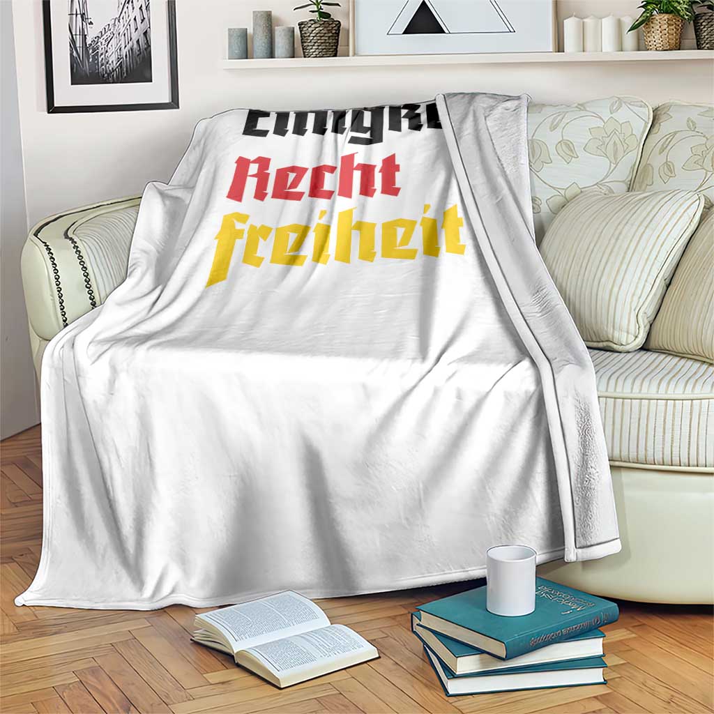 German Heritage Throw Blanket Einigkeit Recht Freiheit Germany Flag - Wonder Print Shop