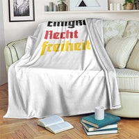 German Heritage Throw Blanket Einigkeit Recht Freiheit Germany Flag - Wonder Print Shop