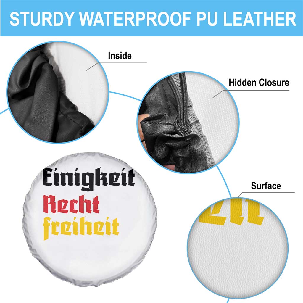 German Heritage Spare Tire Cover Einigkeit Recht Freiheit Germany Flag - Wonder Print Shop