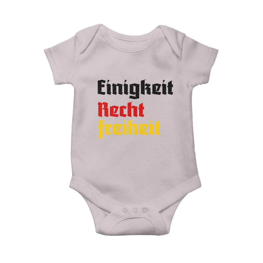 German Heritage Baby Onesie Einigkeit Recht Freiheit Germany Flag - Wonder Print Shop