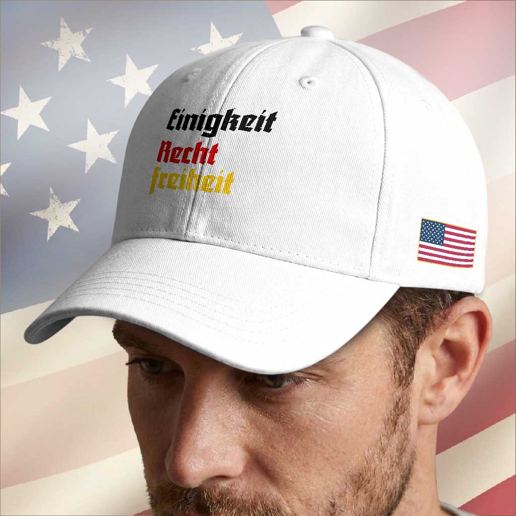 German Heritage Baseball Cap Einigkeit Recht Freiheit Germany Flag