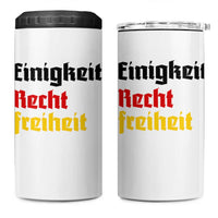 German Heritage 4 in 1 Can Cooler Tumbler Einigkeit Recht Freiheit Germany Flag - Wonder Print Shop