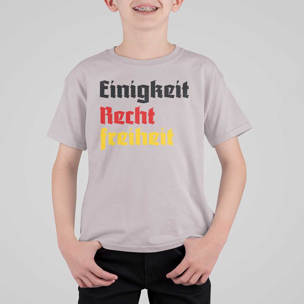 German Heritage T Shirt For Kid Einigkeit Recht Freiheit Germany Flag - Wonder Print Shop