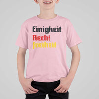 German Heritage T Shirt For Kid Einigkeit Recht Freiheit Germany Flag - Wonder Print Shop