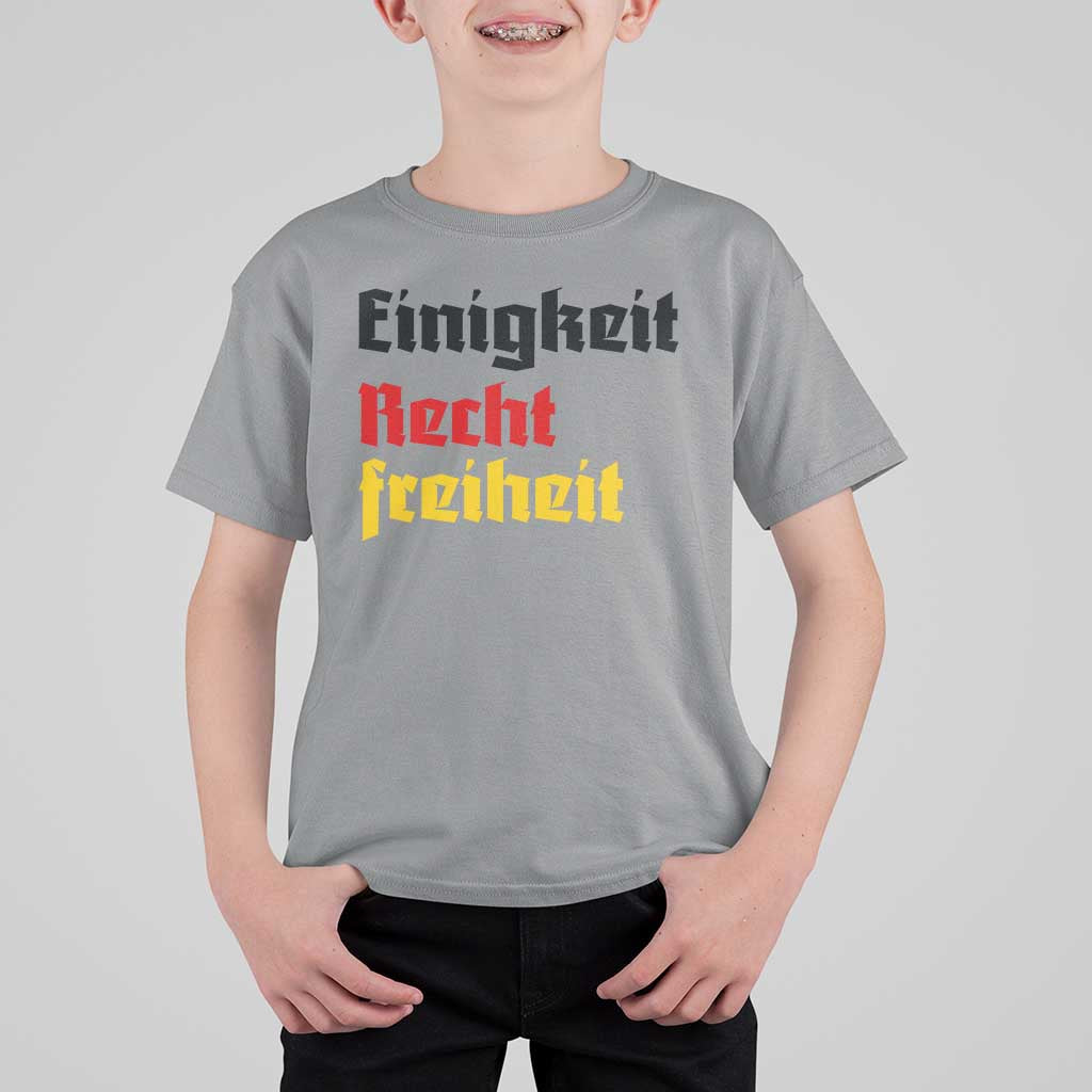 German Heritage T Shirt For Kid Einigkeit Recht Freiheit Germany Flag - Wonder Print Shop