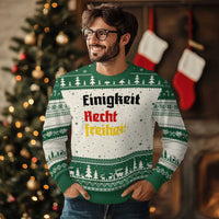 German Heritage Ugly Christmas Sweater Einigkeit Recht Freiheit Germany Flag TS11