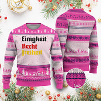 German Heritage Ugly Christmas Sweater Einigkeit Recht Freiheit Germany Flag TS11