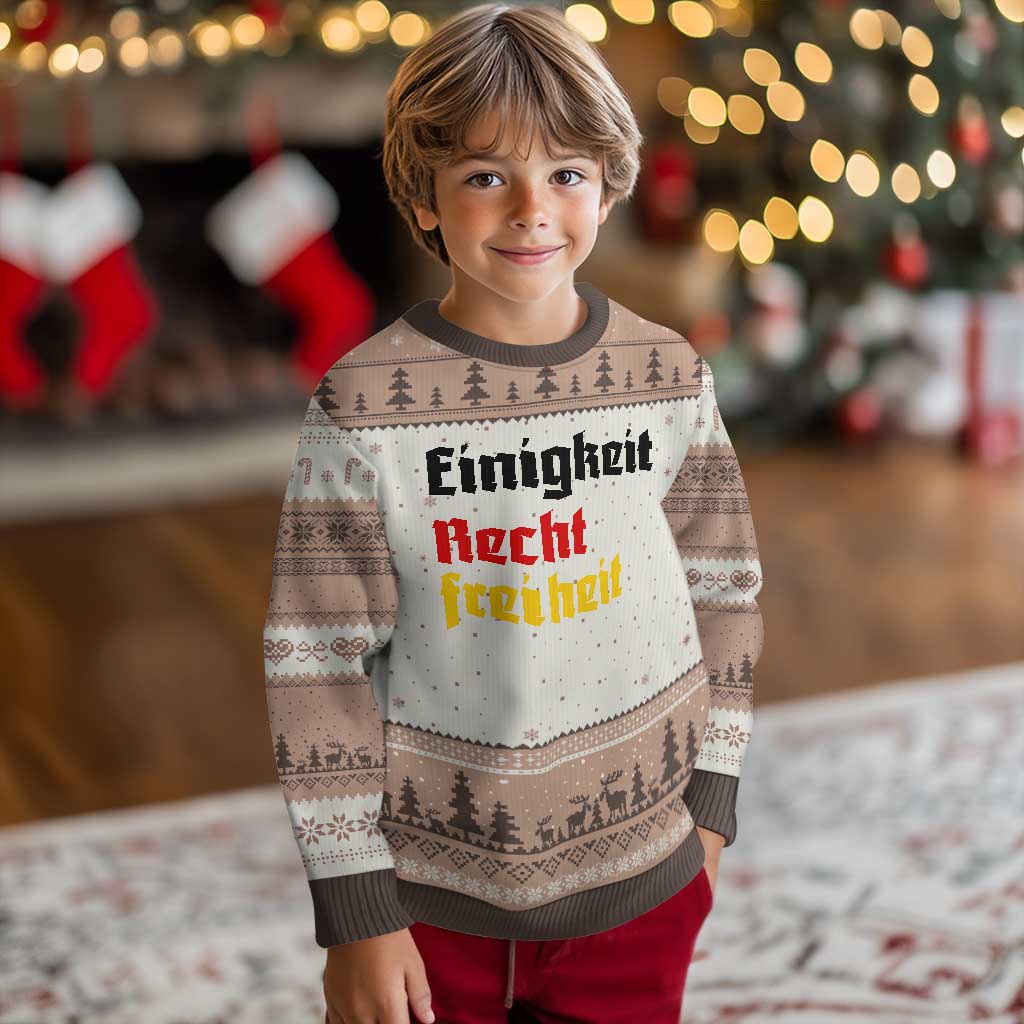 German Heritage Ugly Christmas Sweater Einigkeit Recht Freiheit Germany Flag TS11