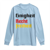 German Heritage Long Sleeve Shirt Einigkeit Recht Freiheit Germany Flag - Wonder Print Shop