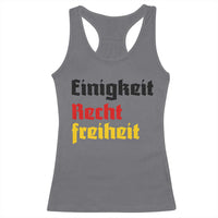 German Heritage Racerback Tank Top Einigkeit Recht Freiheit Germany Flag - Wonder Print Shop