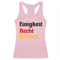German Heritage Racerback Tank Top Einigkeit Recht Freiheit Germany Flag - Wonder Print Shop