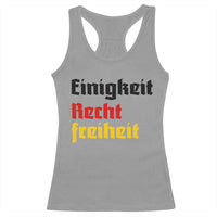 German Heritage Racerback Tank Top Einigkeit Recht Freiheit Germany Flag - Wonder Print Shop