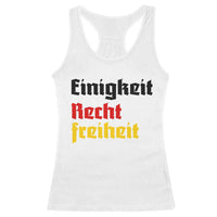 German Heritage Racerback Tank Top Einigkeit Recht Freiheit Germany Flag - Wonder Print Shop