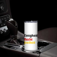 German Heritage Skinny Tumbler Einigkeit Recht Freiheit Germany Flag - Wonder Print Shop
