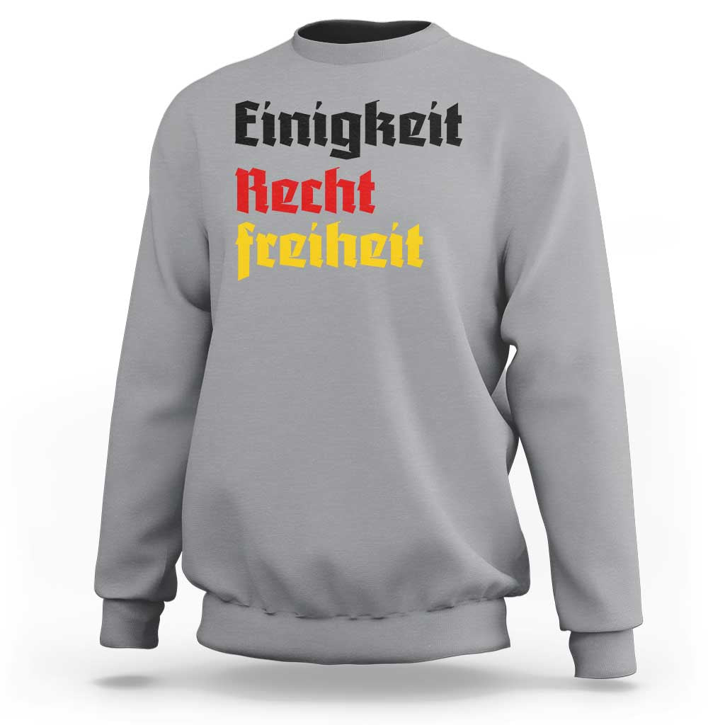 German Heritage Sweatshirt Einigkeit Recht Freiheit Germany Flag - Wonder Print Shop