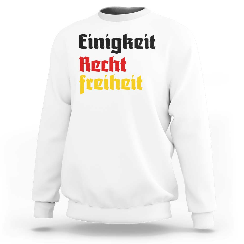 German Heritage Sweatshirt Einigkeit Recht Freiheit Germany Flag - Wonder Print Shop