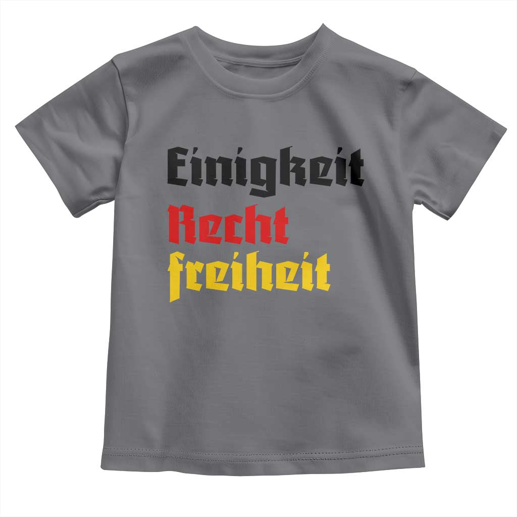 German Heritage Toddler T Shirt Einigkeit Recht Freiheit Germany Flag - Wonder Print Shop