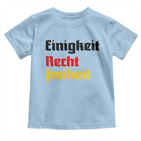 German Heritage Toddler T Shirt Einigkeit Recht Freiheit Germany Flag - Wonder Print Shop