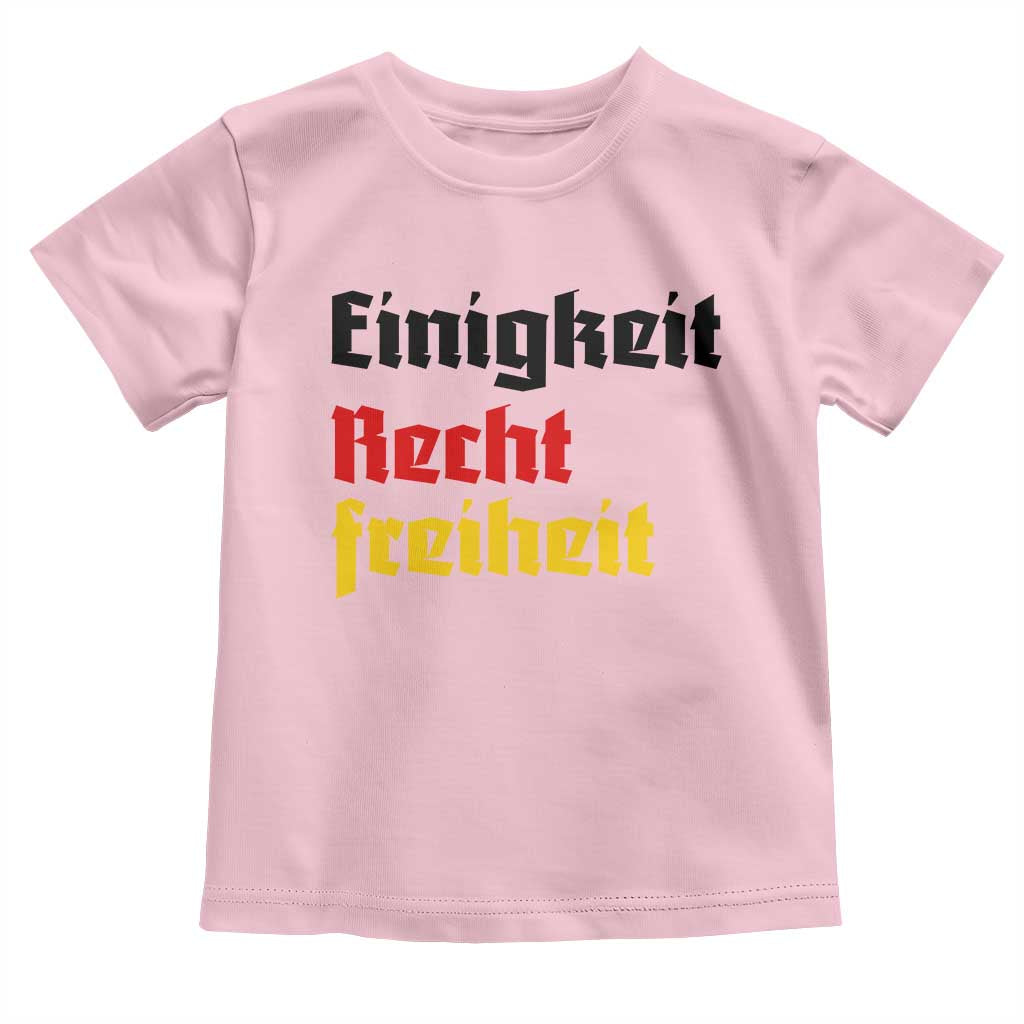German Heritage Toddler T Shirt Einigkeit Recht Freiheit Germany Flag - Wonder Print Shop