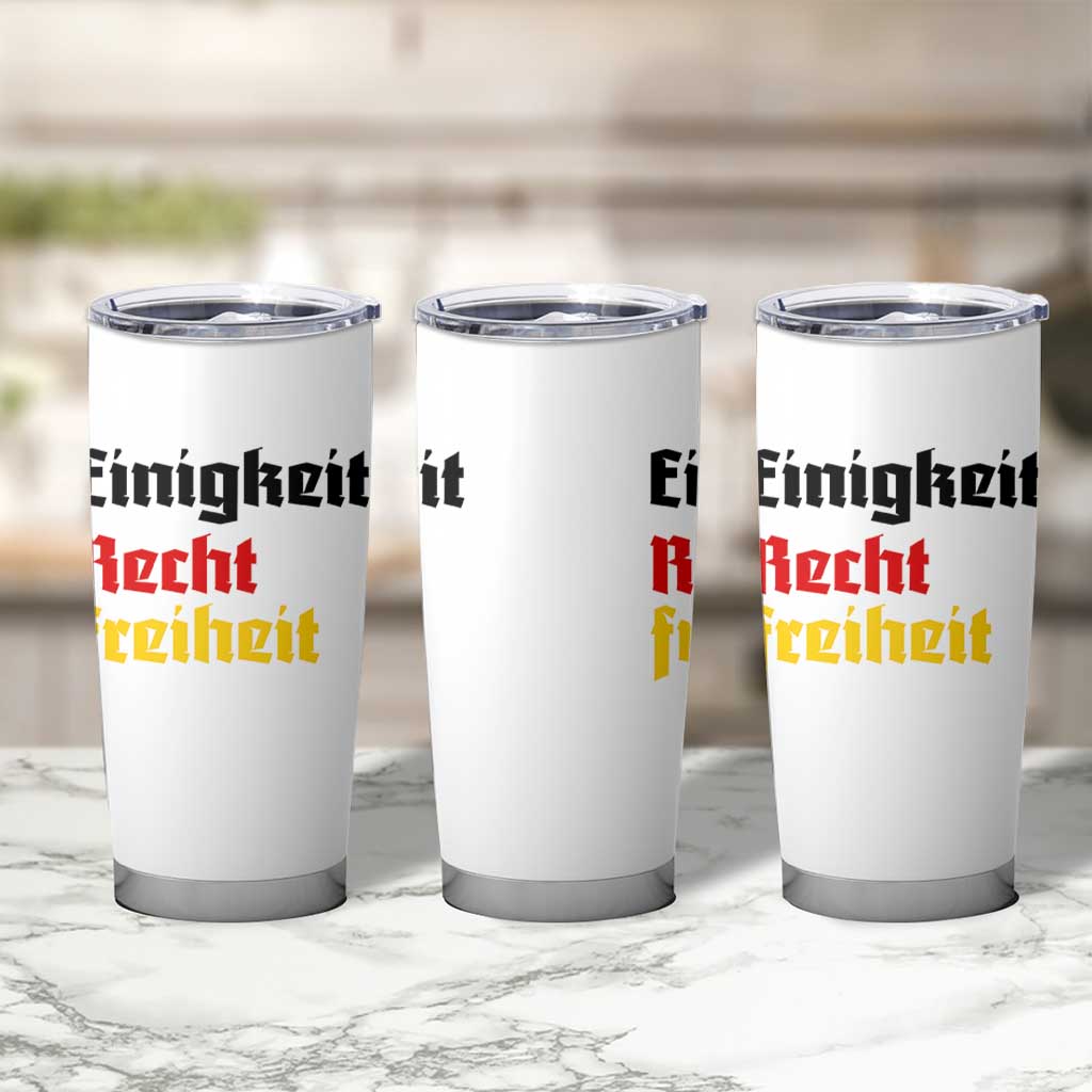 German Heritage Tumbler Cup Einigkeit Recht Freiheit Germany Flag - Wonder Print Shop