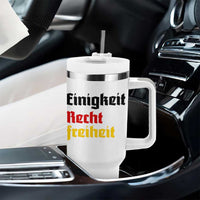 German Heritage Tumbler With Handle Einigkeit Recht Freiheit Germany Flag - Wonder Print Shop