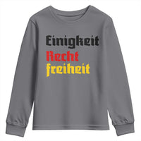 German Heritage Youth Sweatshirt Einigkeit Recht Freiheit Germany Flag - Wonder Print Shop