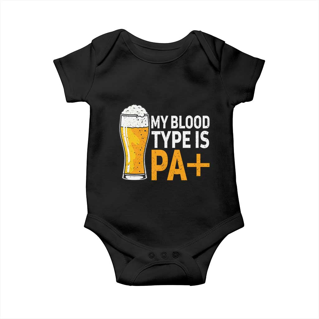Funny My Blood Type Is IPA Baby Onesie IPA Beer Drinking - Wonder Print Shop