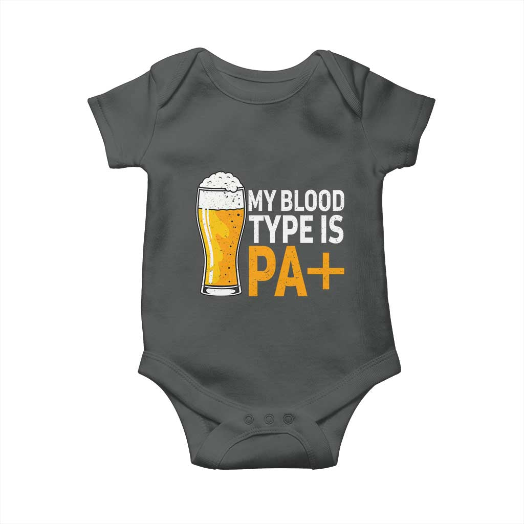 Funny My Blood Type Is IPA Baby Onesie IPA Beer Drinking - Wonder Print Shop