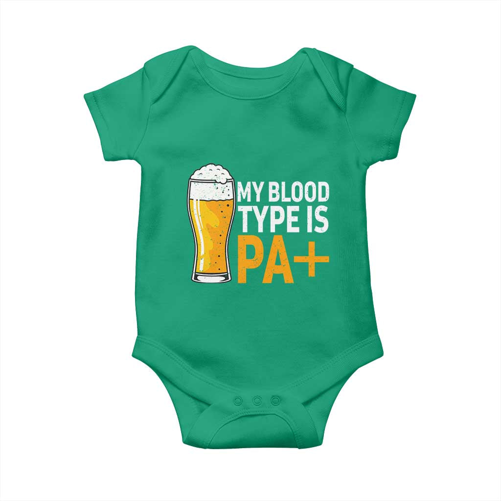 Funny My Blood Type Is IPA Baby Onesie IPA Beer Drinking - Wonder Print Shop