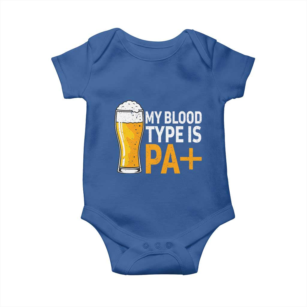 Funny My Blood Type Is IPA Baby Onesie IPA Beer Drinking - Wonder Print Shop