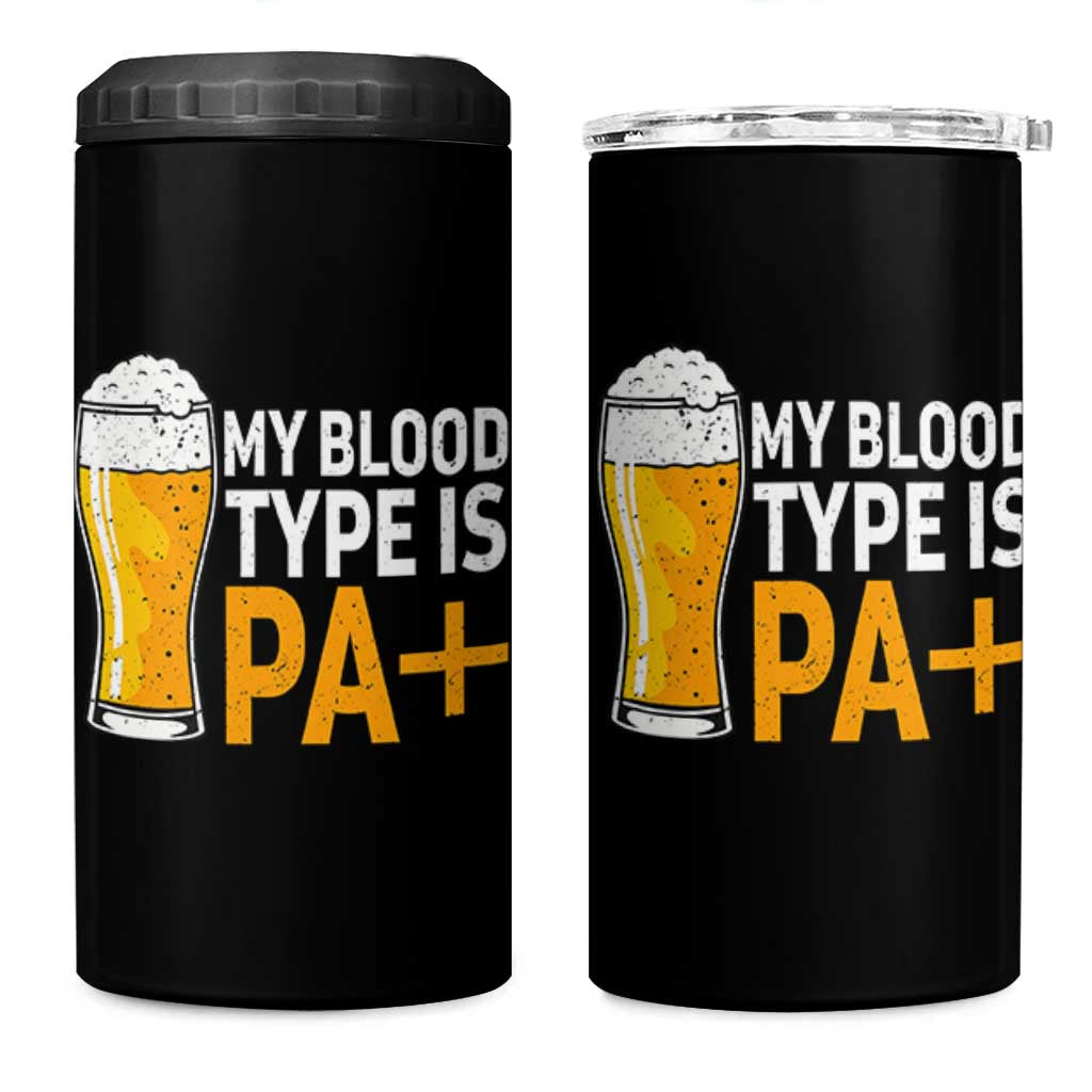 Funny My Blood Type Is IPA 4 in 1 Can Cooler Tumbler IPA Beer Drinking - Wonder Print Shop