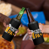 Funny My Blood Type Is IPA 4 in 1 Can Cooler Tumbler IPA Beer Drinking - Wonder Print Shop