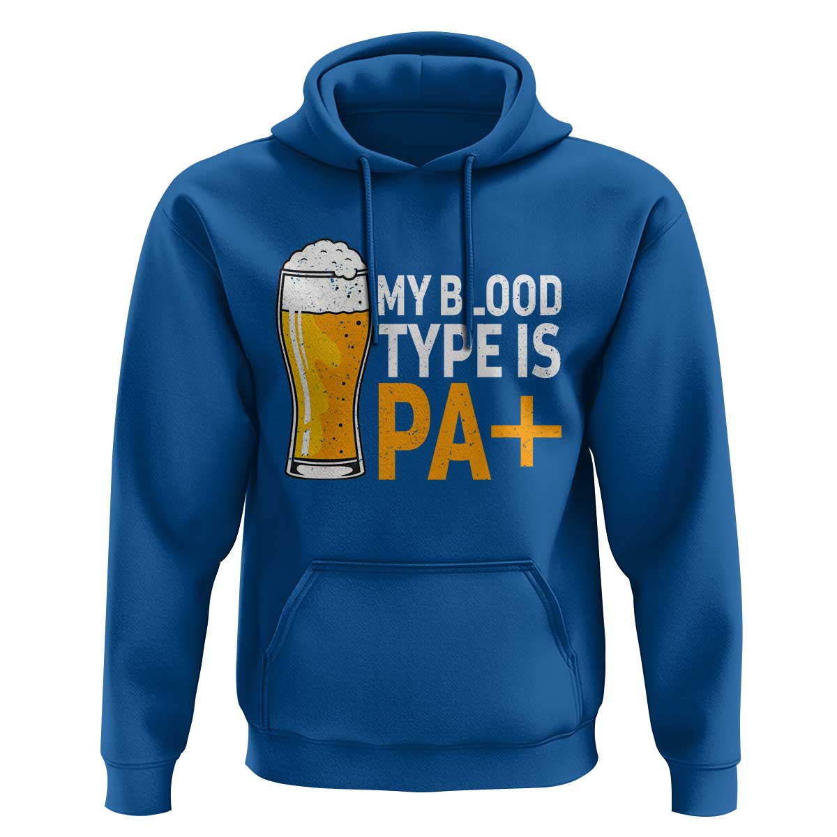 Funny My Blood Type Is IPA Hoodie IPA Beer Drinking - Wonder Print Shop