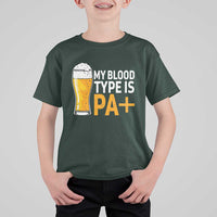 Funny My Blood Type Is IPA T Shirt For Kid IPA Beer Drinking - Wonder Print Shop