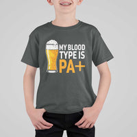 Funny My Blood Type Is IPA T Shirt For Kid IPA Beer Drinking - Wonder Print Shop