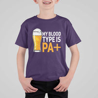 Funny My Blood Type Is IPA T Shirt For Kid IPA Beer Drinking - Wonder Print Shop