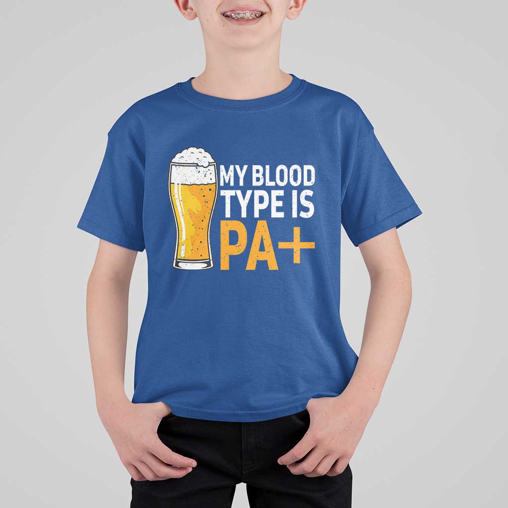 Funny My Blood Type Is IPA T Shirt For Kid IPA Beer Drinking - Wonder Print Shop